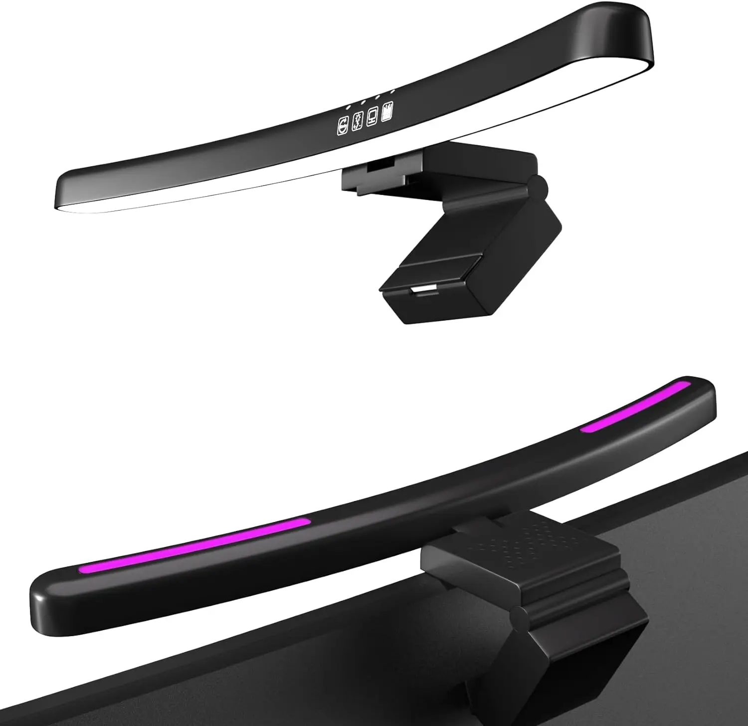 Gaming Accessories Led - Monitorlichtbalk gebogen met RGB-achtergrondverlichting Computerschermlamp Oogzorgzame