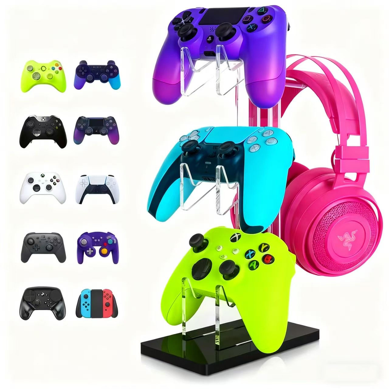 Gaming Accessories Headset - Universele 2/3 Tier Controller Houder en