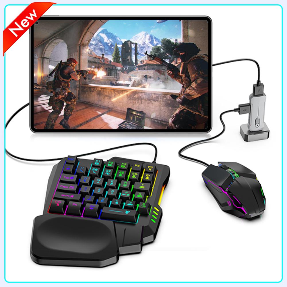 Gaming Accessories Combo - 5-in-1 Mobiele Game Converter Toetsenbord Muis