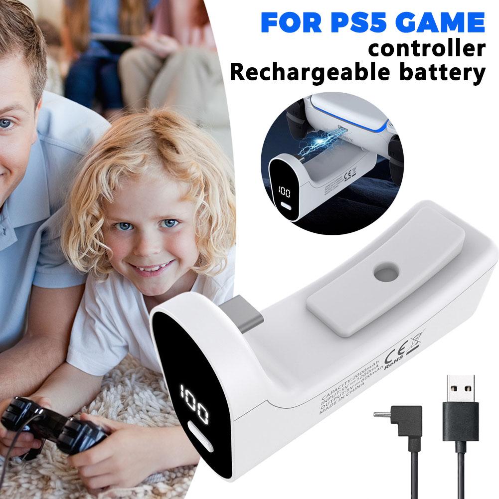 Gaming Accessories Led - Oplaadbare batterij voor PS5-gamingcontroller, 2000mAh, USB