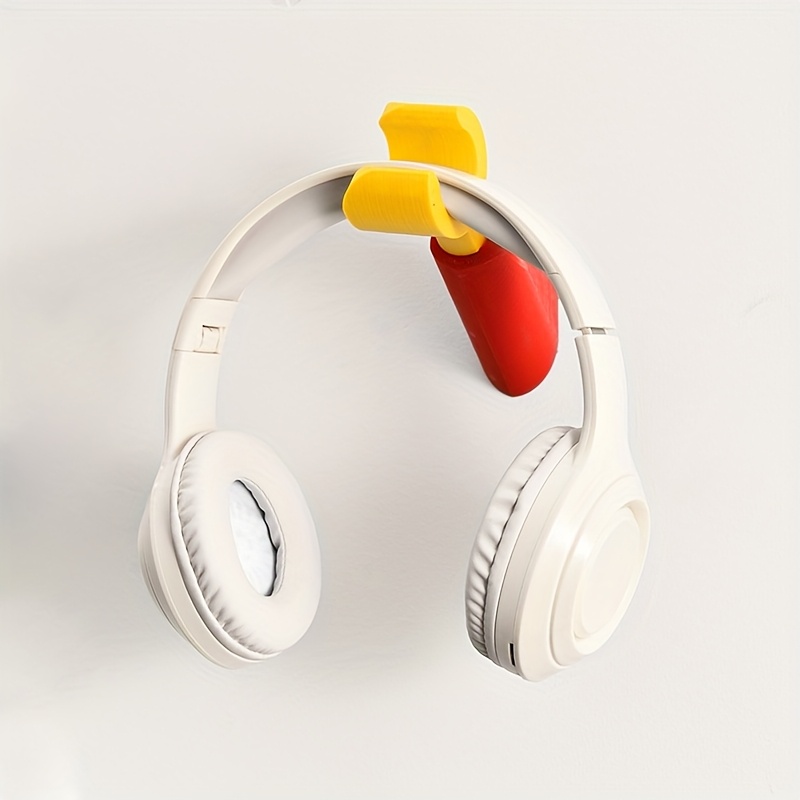 Gaming Accessories Room - Schattige eendenbekklem zelfklevende hoofdtelefoonwandhaak, geen boor