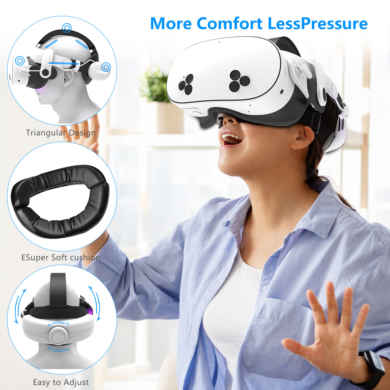 Voor Quest3S VR-headset 12000m - Gaming Accessories Headset recensie en prijs