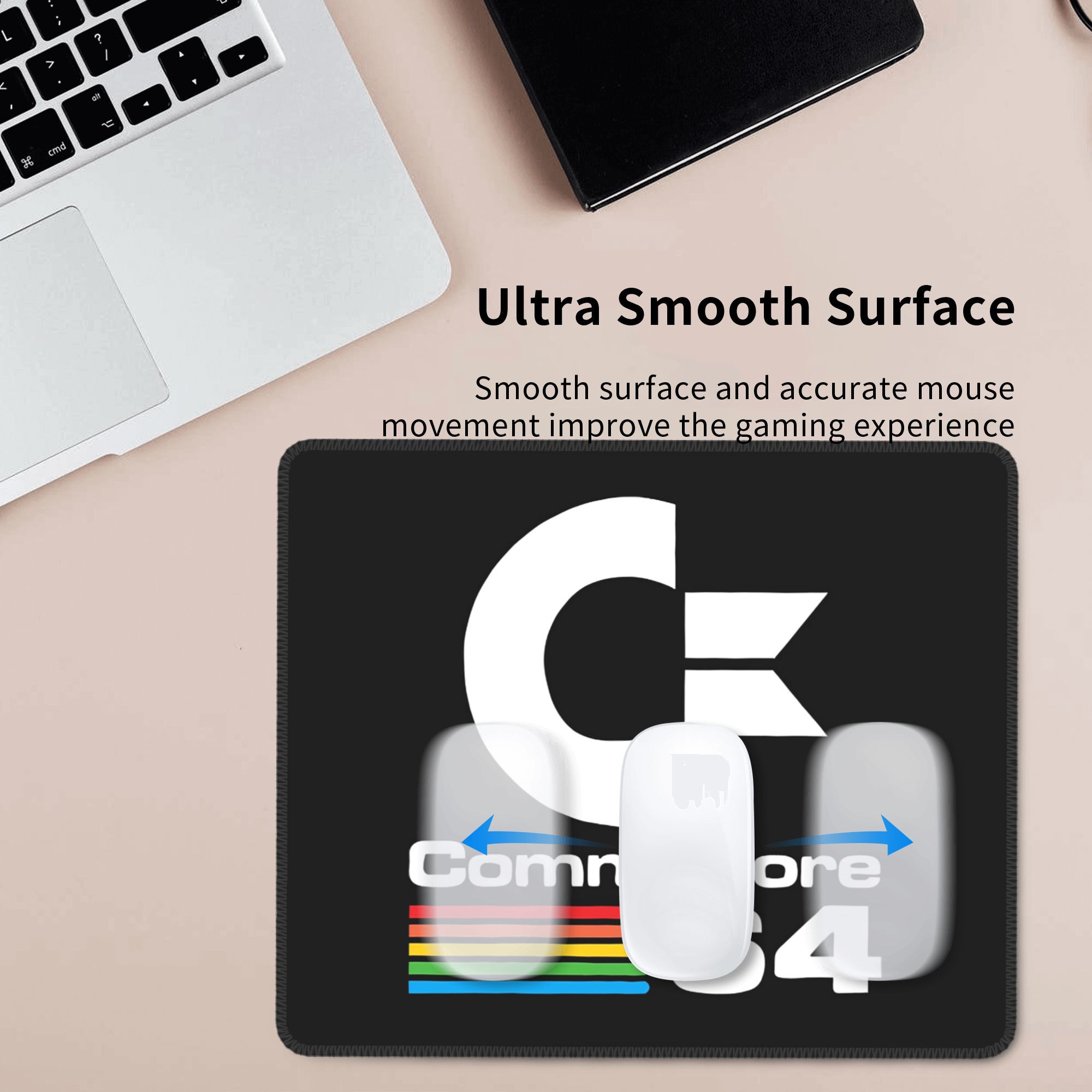 Commodore C64 Logo Muismat Com - Gaming Accessories Logo recensie en prijs