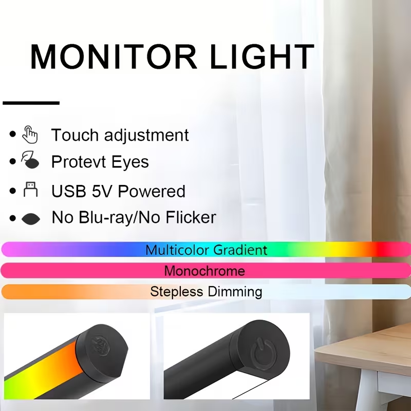 Monitorlichtbalk LED-computers - Gaming Accessories Led recensie en prijs