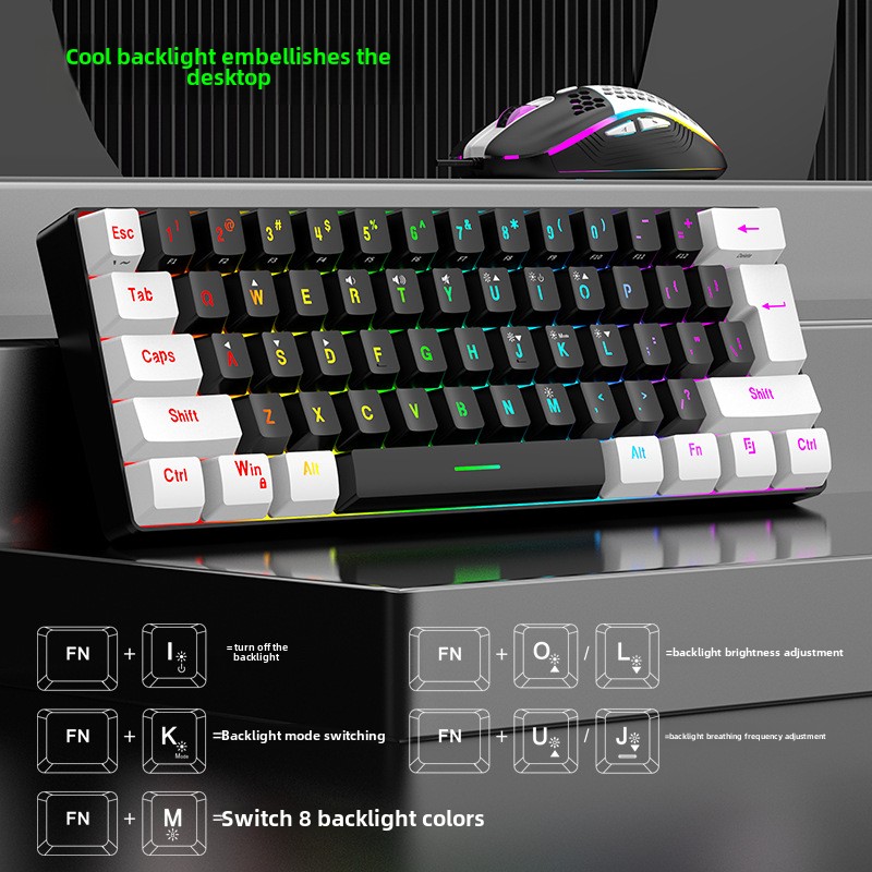 Toetsenbord- en muissets 60% R - Gaming Accessories Combo recensie en prijs